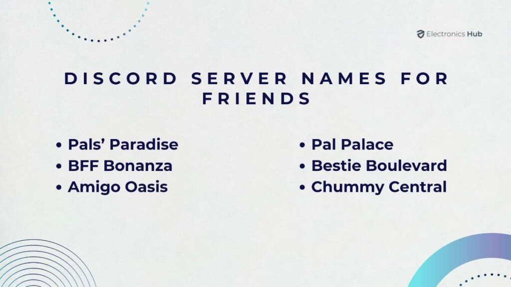 Discord Server Names For Friends
