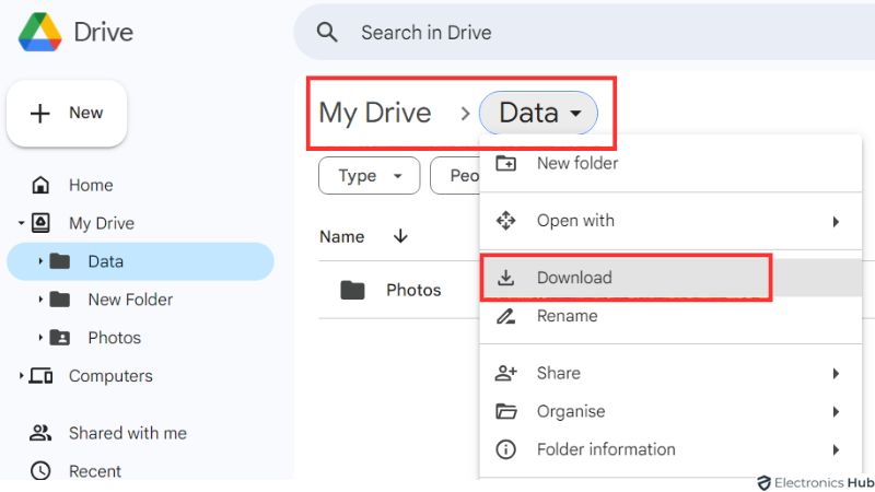 Download - sharing google drive file
