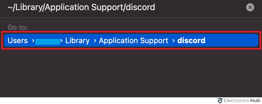 Enter ~Library Application-clear discord cache