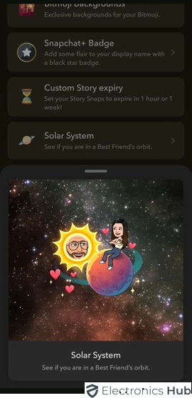 Friends Solar System on Snapchat