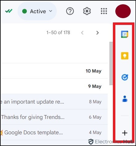 Gmail sidebar-find gmail contacts