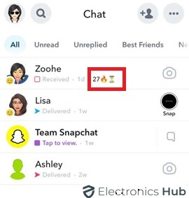 Hourglass Emoji on Snapchat