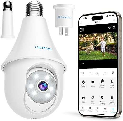 Litokam S1 Light Bulb Security Camera