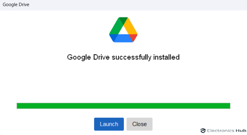 Lunch - adding google drive to file explorer