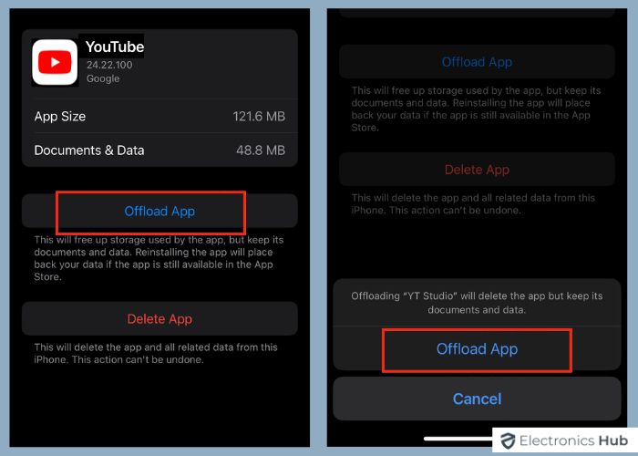 Offload App-clear youtube cache pc