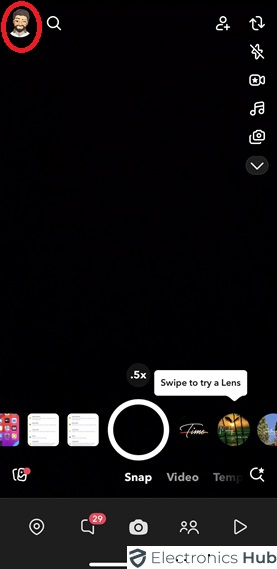 Open Snapchat to Get Dark Mode