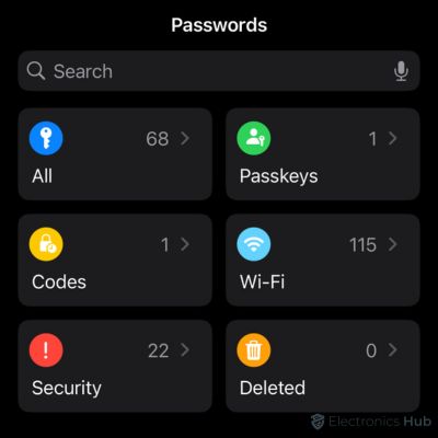 Passwords app - iOS 18