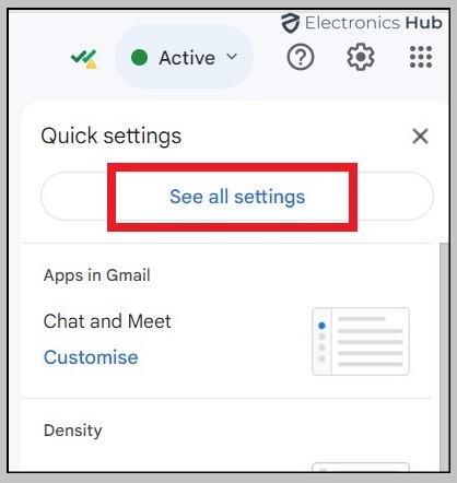 Quick settings-set up gmail as imap