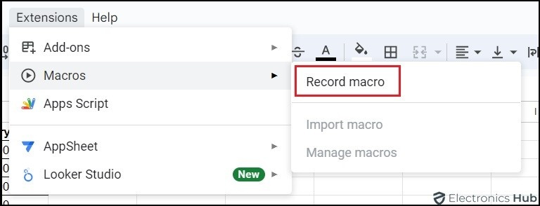 Record macro-Autosort GoogleSheets