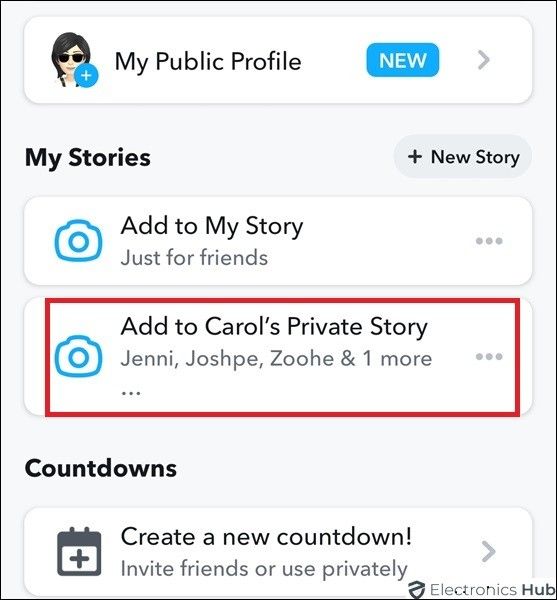 Tap Delete and confirm-Deleting Snapchat Stories 