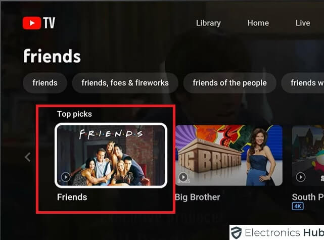 Select Show-Record Anything On YouTube TV