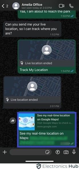 Send location Via GoogleMaps