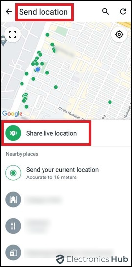 Send your Live Location (Android)-How to share location on Whatsapp