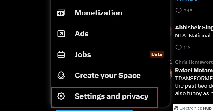 Settings and privacy-can i change my twitter handle