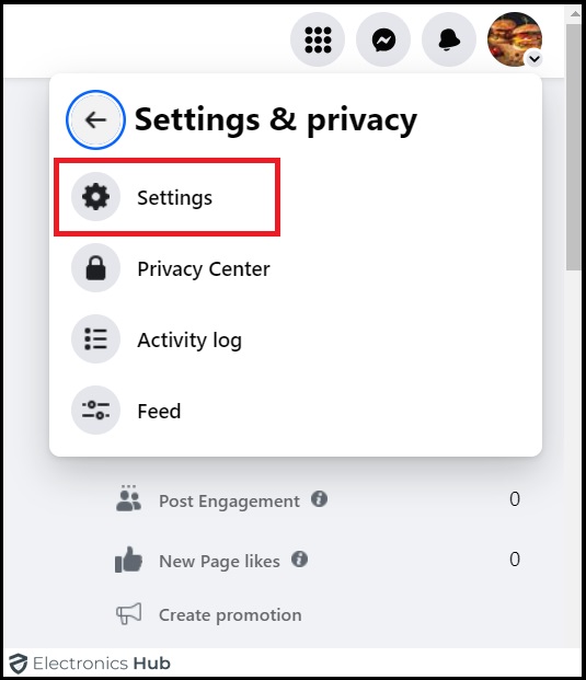 Settings-how to connect instagram to facebook business page