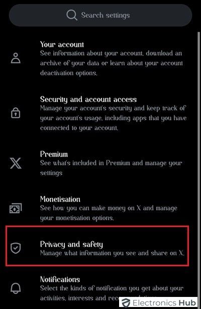 Settings And Privacy-private your twitter account