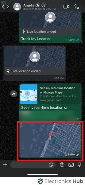 Shared your current location to your friends iPhone