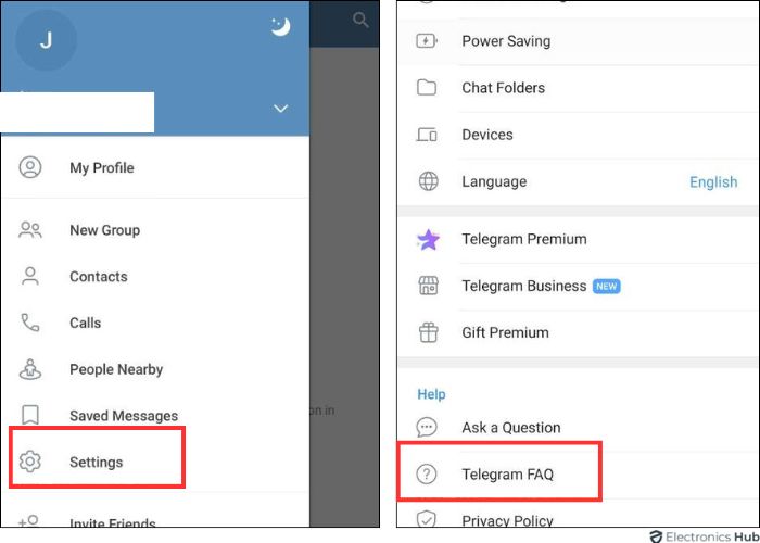 Telegram FQA - remove telegram account
