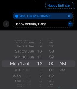 Time & date messages - iOS 18