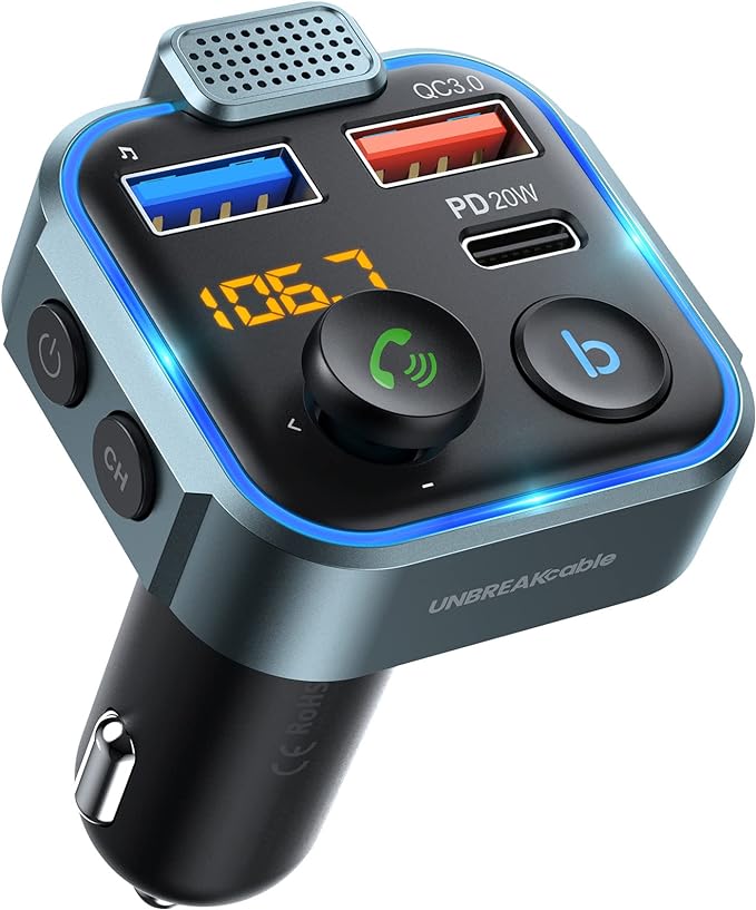 UNBREAKcable Car Bluetooth Transmitter