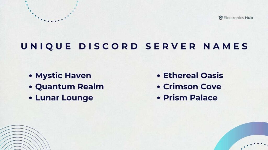 Unique Discord server names