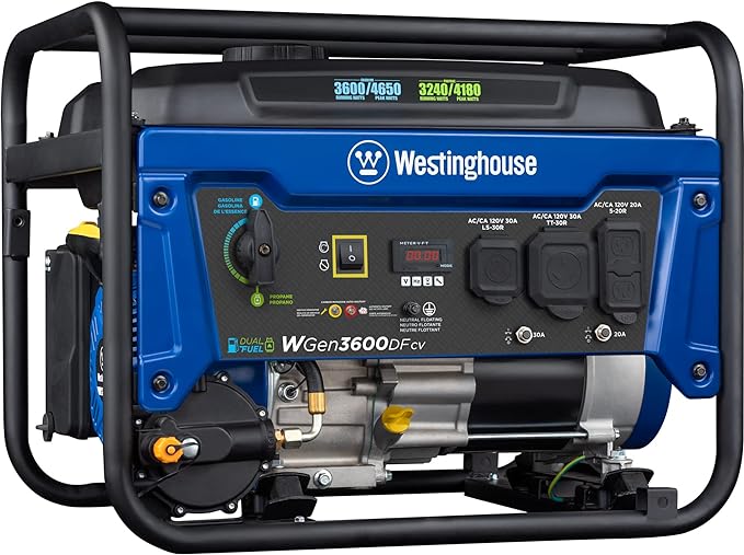 Westinghouse WGen3600DFcv Propane Generator