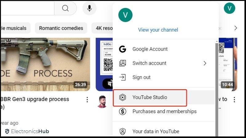 YouTube Studio-how to delete youtube account
