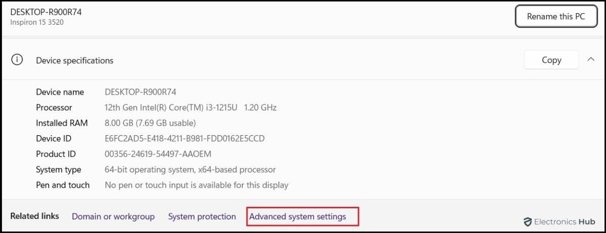 advanced system settings-control cpu speed