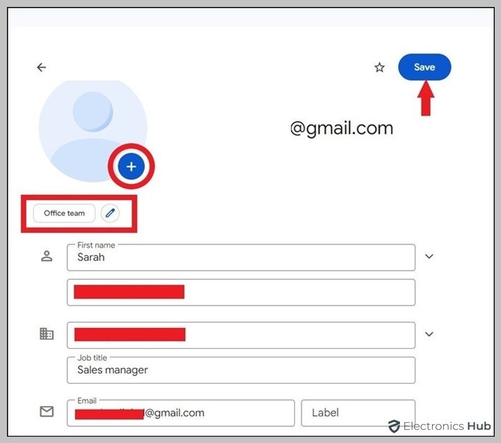 edit contact-how to create a mailing list for gmail