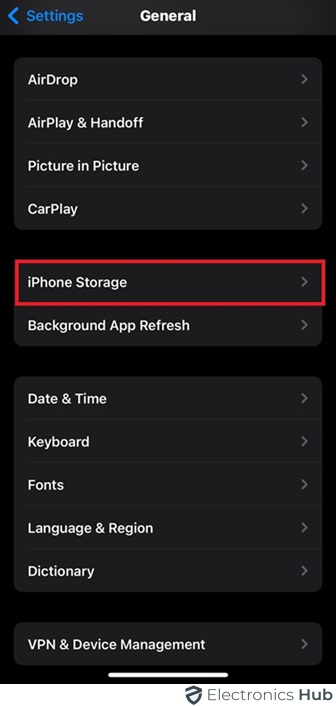 iPhone Storage-discord image cache