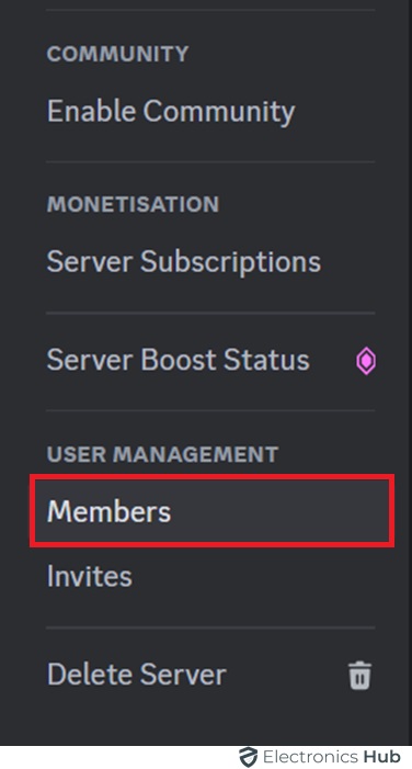 members-delete a server discord