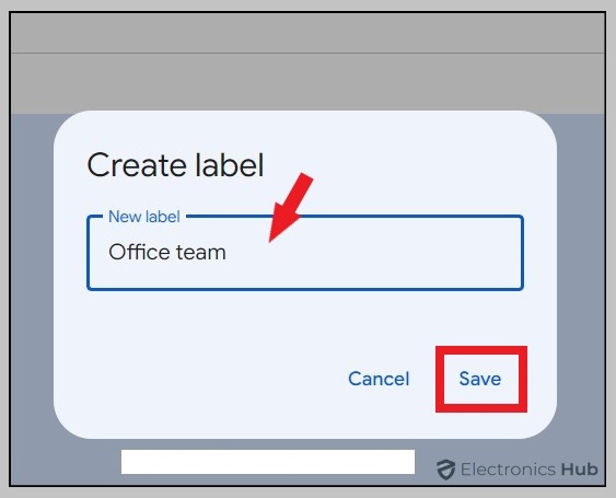 new label-how to create an emailing list