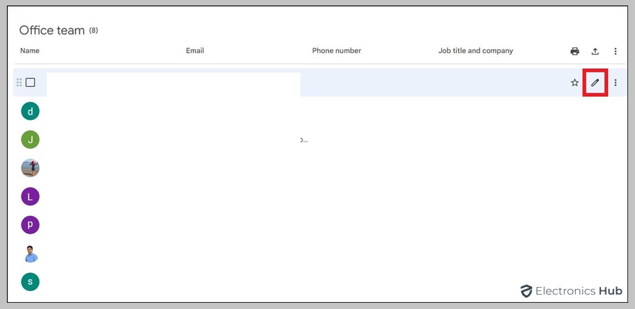 pen symbol-how to create a mailing list with gmail