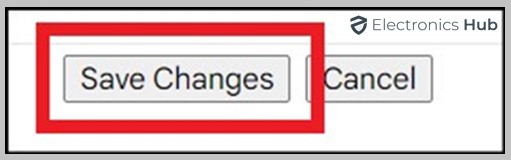 save changes-gmail imap configuration