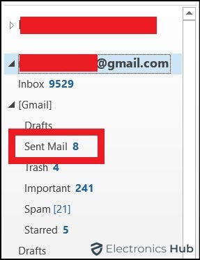sent folder-how to recall email on outlook