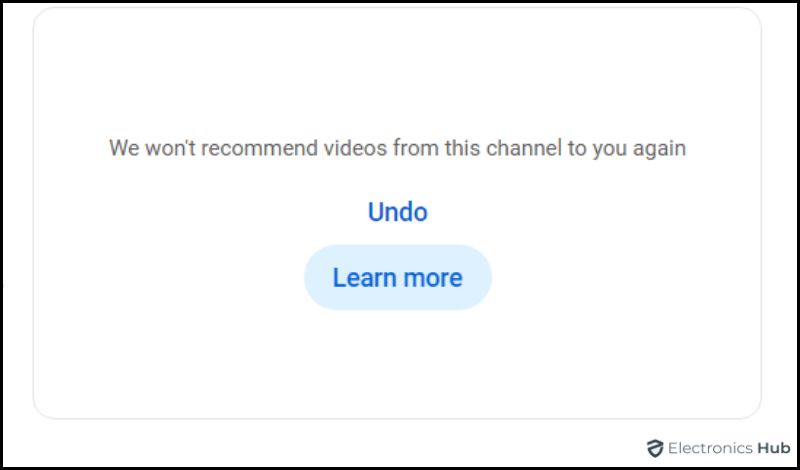 undo changes-block youtube channel